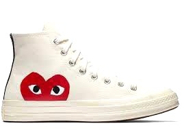 CONVERSE 70S CDG HIGH CREAM WHITE