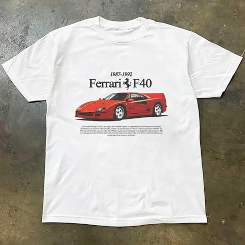 ÁO FERRARI F40 WHITE