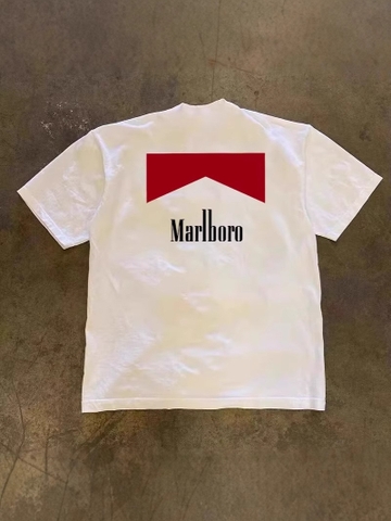 Áo Marlboro Typo Logo White