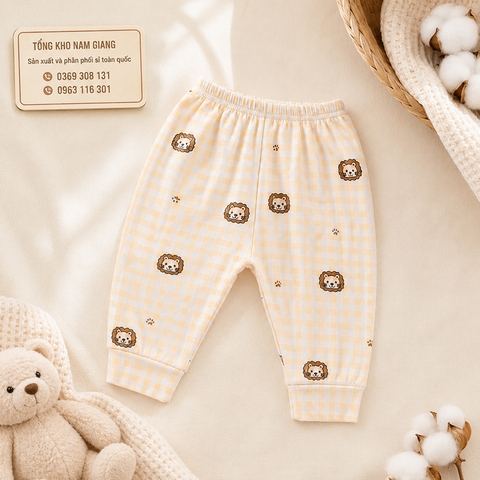 Quần dài sơ sinh thun lạnh VTKids VTQD13