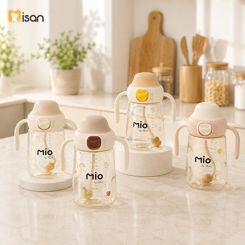 Bình nước tập hút MIO ppsu Misan 350ml