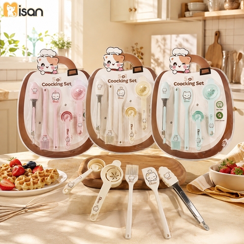 Bộ dụng cụ chế biến ăn dặm Misan 5in1