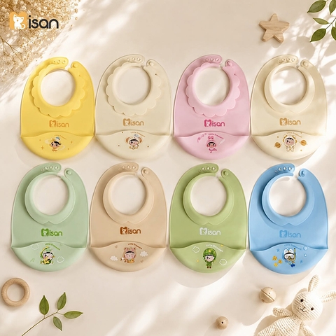 Yếm ăn dặm silicon Misan Little Dreamers