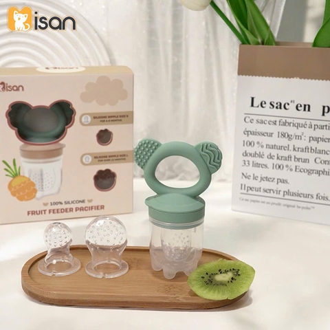 Túi nhai ăn dặm Misan hình gấu