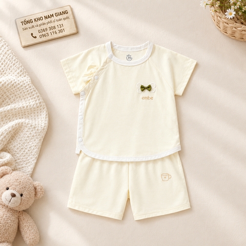 Bộ cộc sơ sinh thun lạnh HG HGBC3
