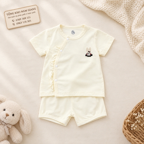 Bộ cộc sơ sinh thun lạnh HG HGBC1