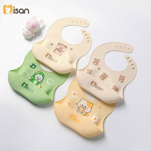 Yếm ăn dặm silicon Misan (MS15)