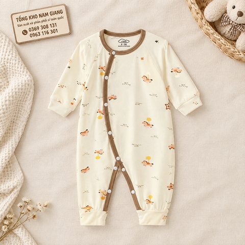 Body sơ sinh dài tay thun lạnh VTKids VTBODY14
