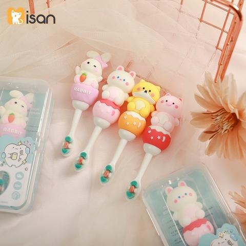 Bàn chải đánh răng Misan lông tơ hình thú