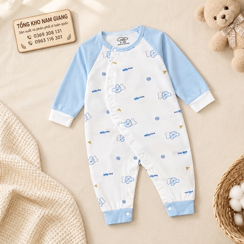 Body sơ sinh dài tay thun lạnh VTKids VTBODY12