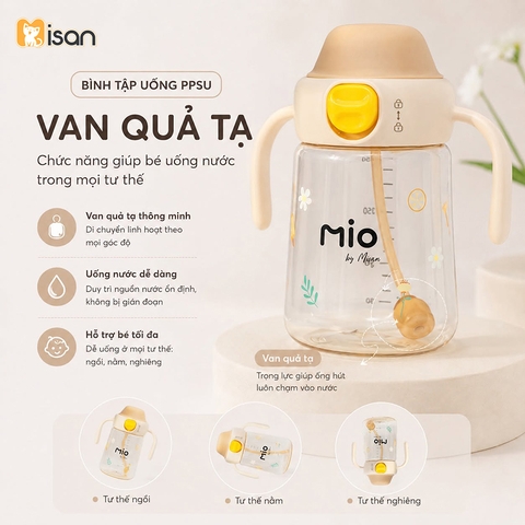 Bình nước tập hút MIO ppsu Misan 350ml
