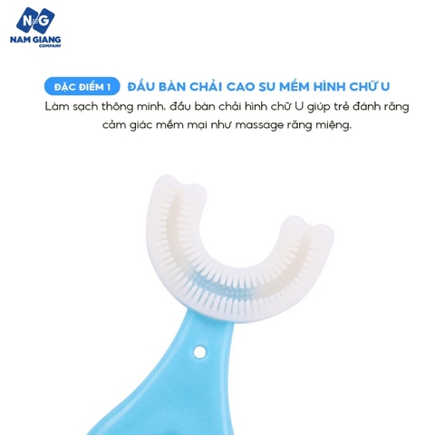 Bàn chải đánh răng silicon hình chữ U