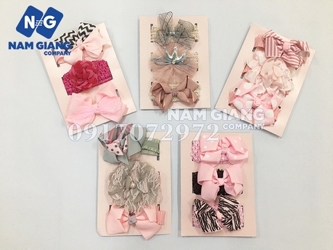 Băng đô bờm tóc CHICK BABY cho bé gái (hộp 3 chiếc)