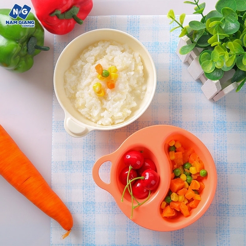 Bát ăn dặm chia ngăn inomata Nhật