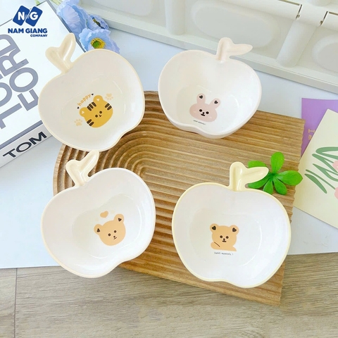 Bát ăn dặm phíp hình quả táo KICHI
