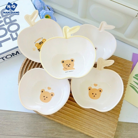 Bát ăn dặm phíp hình quả táo KICHI