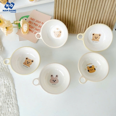 Bát ăn dặm phíp KICHI xỏ ngón M364