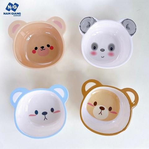 Bát ăn dặm sợi tre hình thú HONPER