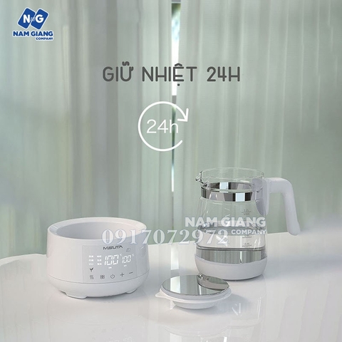 Bình đun và hâm nước pha sữa misuta 1200ml