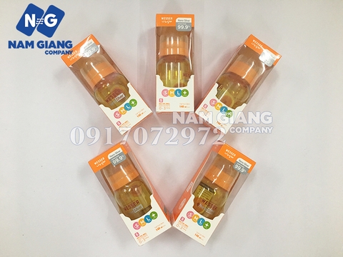 Bình sữa Wesser Nano Silver  nhựa cổ nhỏ 140ml