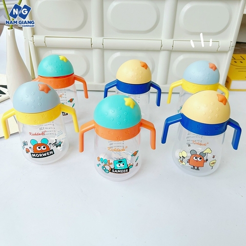 Bình nước kichi họa tiết vũ trụ 320ml