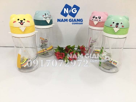 Bình uống nước vòi hút trẻ em 500ml