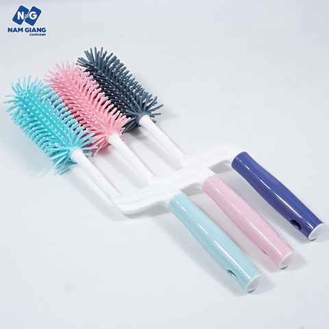 Cọ bình sữa silicon BABUU 3 chi tiết
