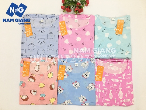 Bộ quần áo lanh vén ngực cho mẹ sau sinh