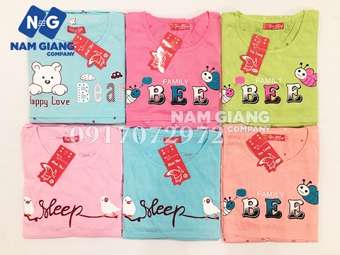 Bộ quần áo sau sinh màu vén ngực