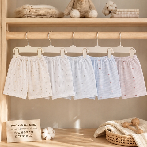 Quần đùi sơ sinh thun lạnh VTkids VTQ3