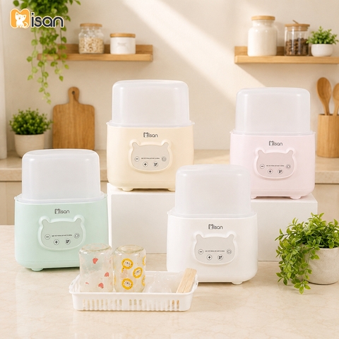 Máy hâm sữa tiệt trùng bình sữa Misan 4in1