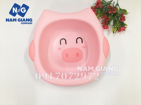 Chậu rửa mặt hình lợn cho bé
