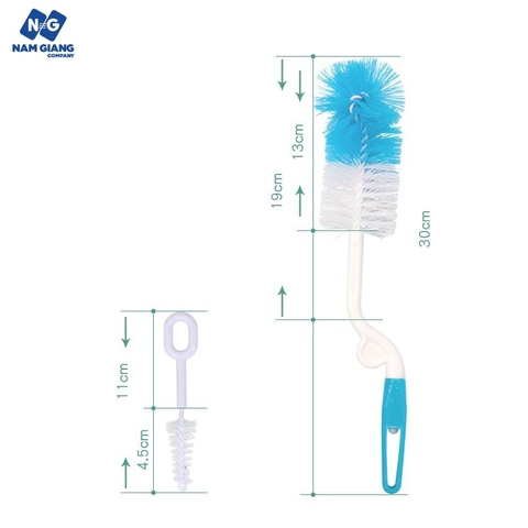 Cọ bình sữa KICHI cước 2 chi tiết