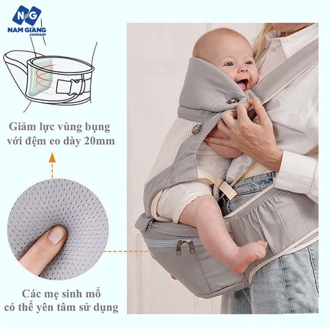 Địu em bé sơ sinh cao cấp honper 9 tư thế