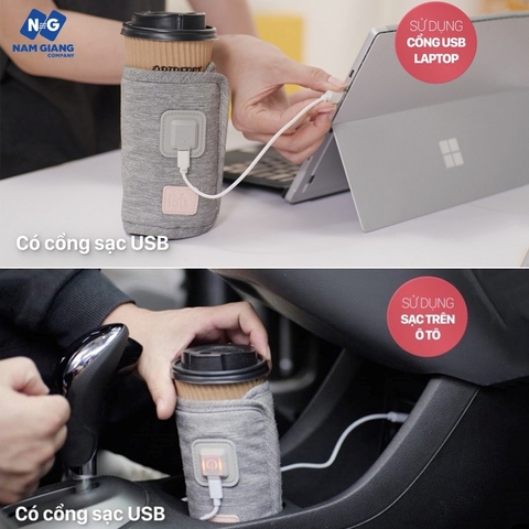 Hâm sữa cổng USB du lịch Fatzbaby Ready