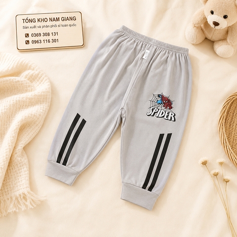 Quần dài sơ sinh thun lạnh VTKids sọc thể thao VTQD9