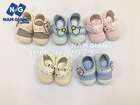Giày tập đi chống trượt kẻ ngang đế vải