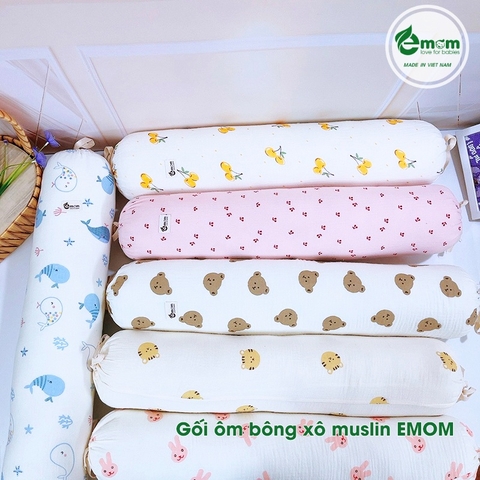 Gối ôm bông xô muslin EMOM