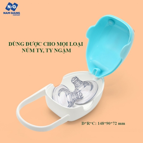 Hộp đựng ty giả, núm ty hình cá heo