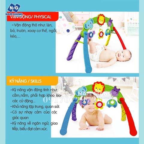 Kệ chữ A gấp gọn sư tử (có nhạc)