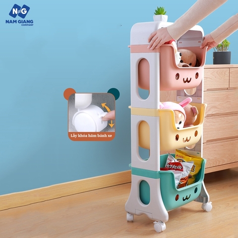 Kệ gấu đựng đồ đa năng 3 tầng Hokori