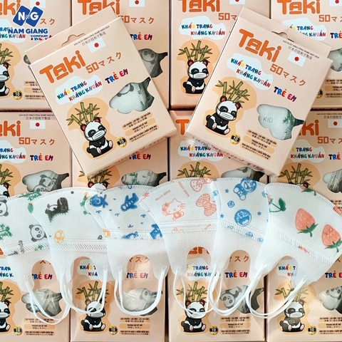 Khẩu trang trẻ em 5D Taki (hộp 10C)