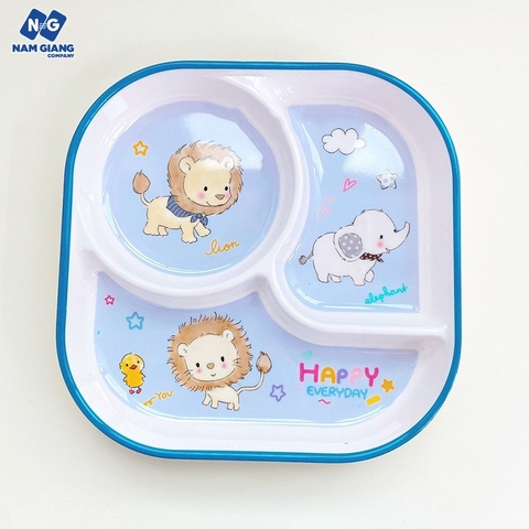 Khay ăn dặm sợi tre 3 ngăn HONPER