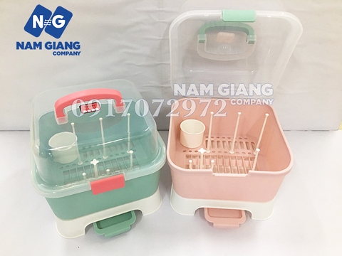 Khay úp bình sữa cao cấp Hybaby