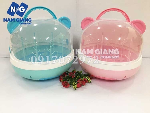 Khay úp bình sữa tai gấu