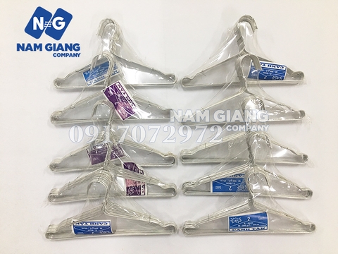 Móc nhôm CANH TÂN treo quần áo trẻ em (1 lố 10 vỉ)(1 vỉ 10 chiếc)