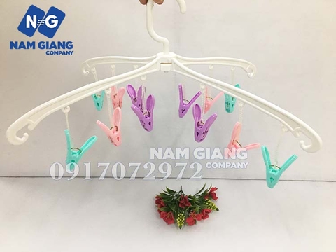 Móc phơi gấp gọn 12 kẹp 8730