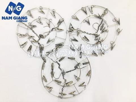 Móc tròn inox phơi đồ trẻ sơ sinh