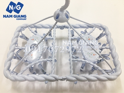 Móc trùm nhựa hình chữ nhật phơi đồ