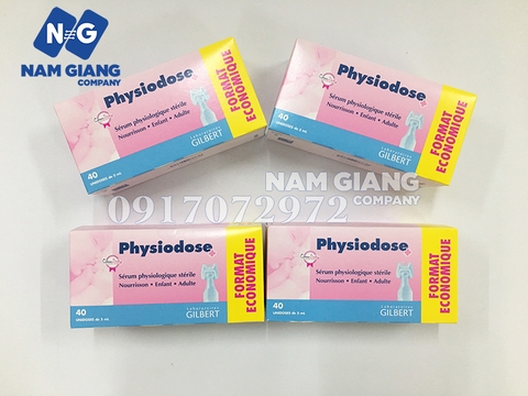 Nước muối sinh lý Physiodose (Hộp 40 ống)